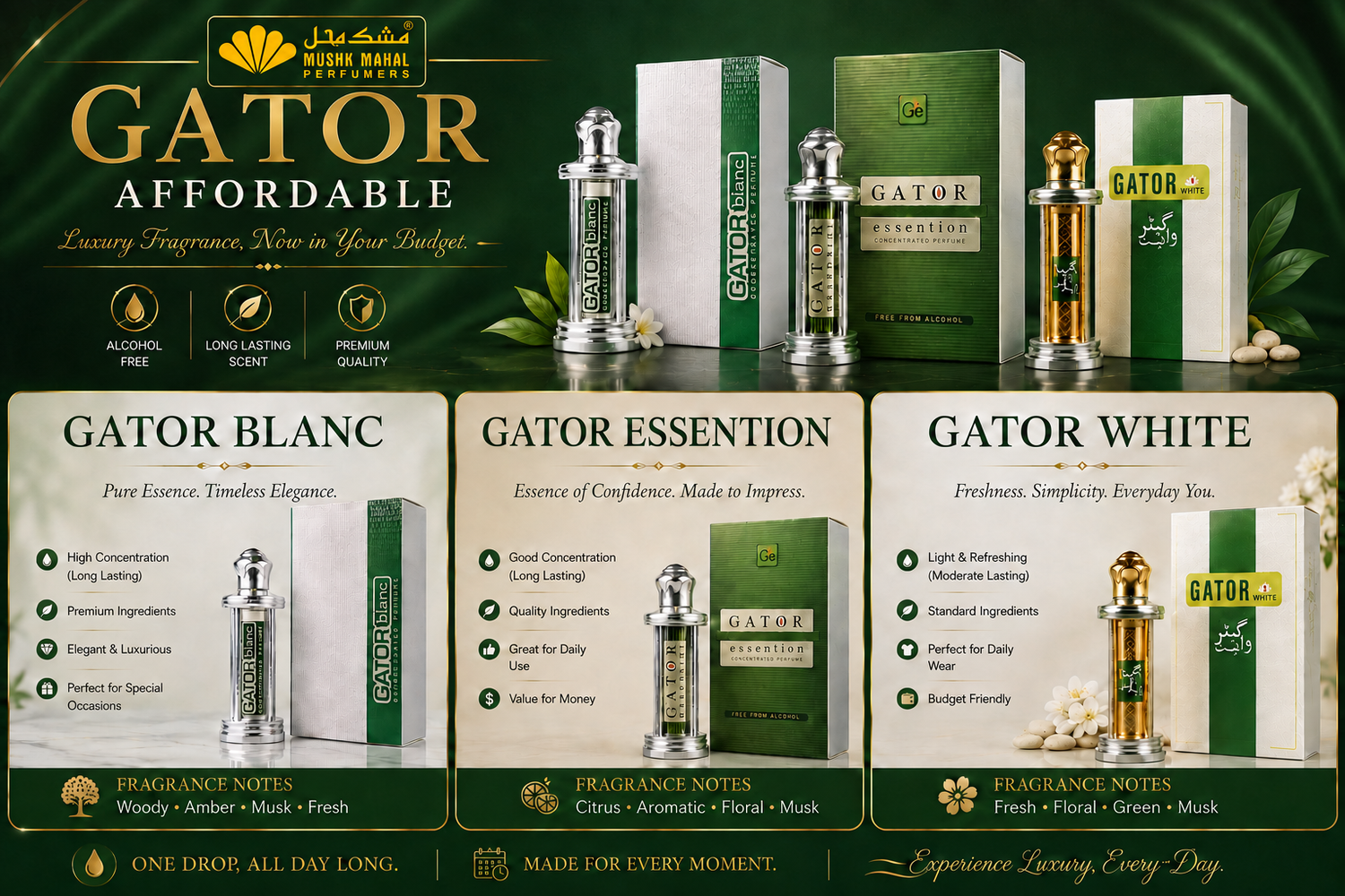 Stop Wasting Money On Overpriced Perfumes: The Mushk Mahal Gator Series Is Here!