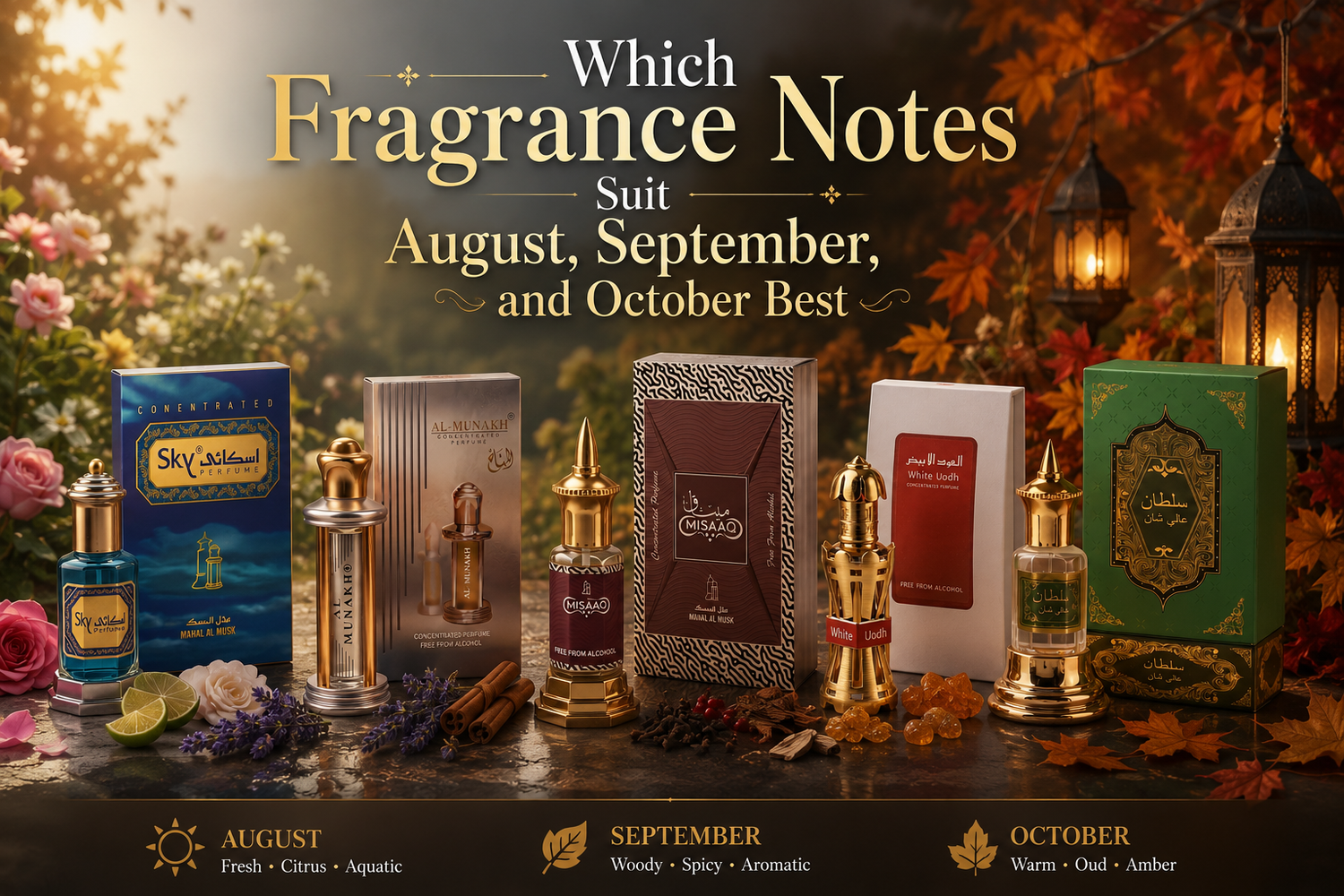 Which Fragrance Notes Suit August, September, and October Best?